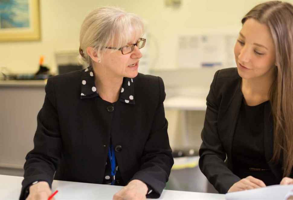 Jocelyn Milne and Georgia Hagias