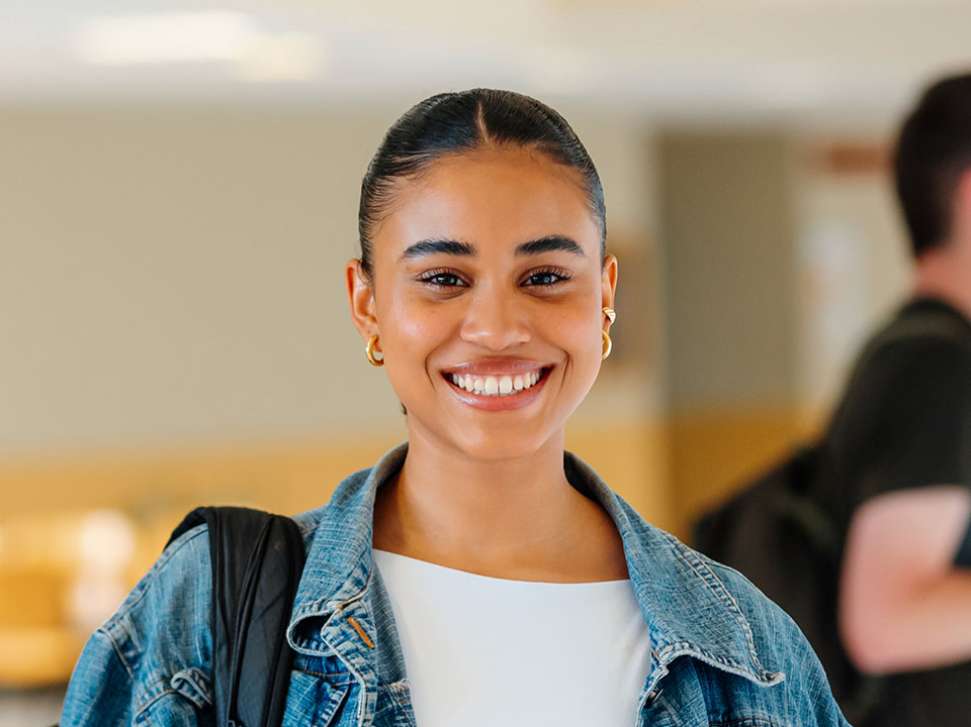 Smiling female Year 12 student.
