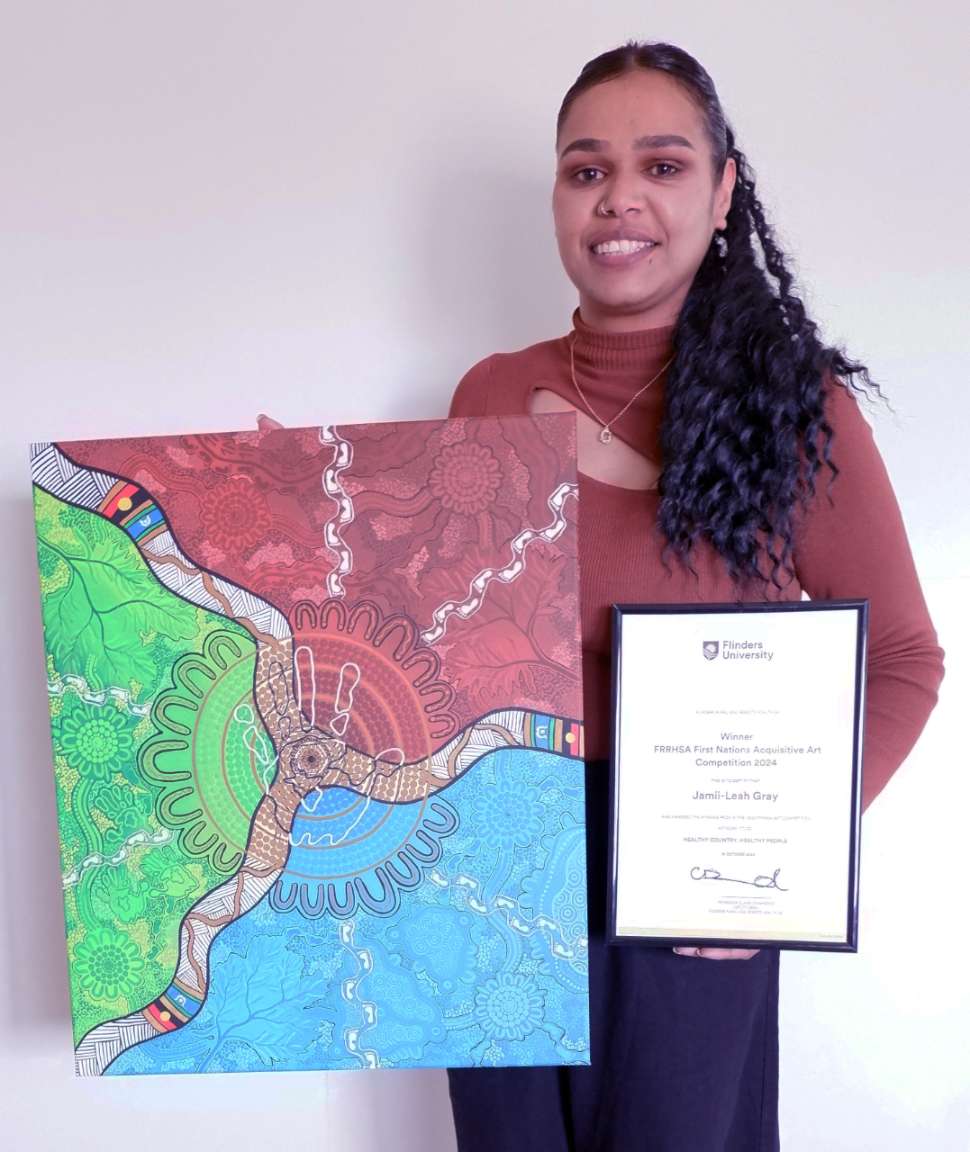Flinders Rural and Remote Health SA – First Nations Acquisitive Art Competition Winner - Jaimee Leah Gray