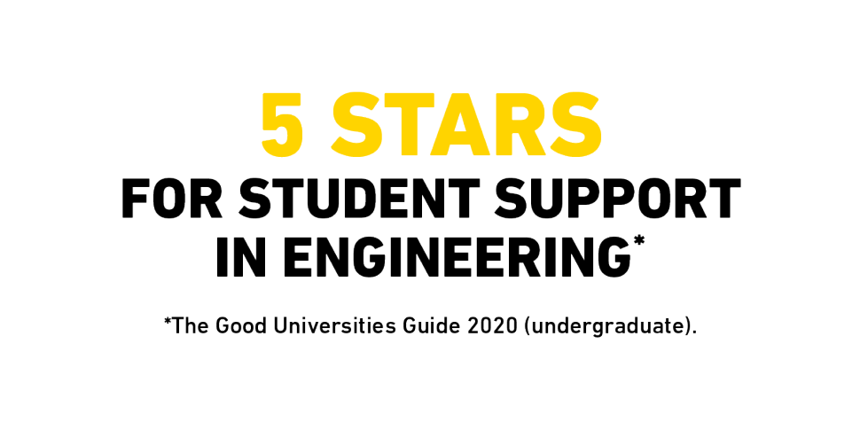5 stars for student support in Engineering