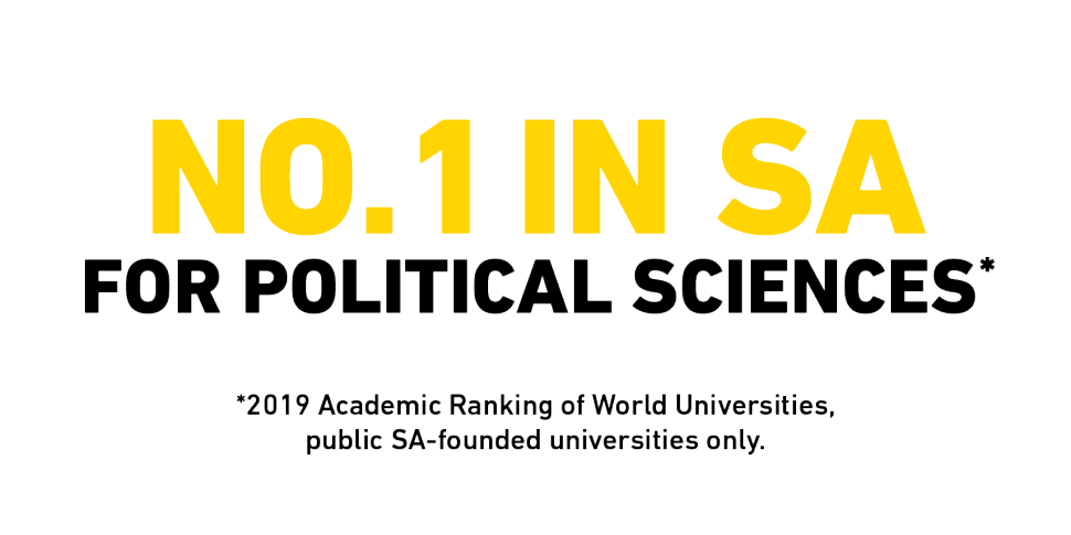 No. 1 in SA for Political Sciences