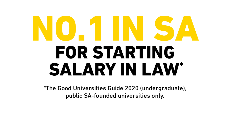 No 1 in South Australia for starting salary in Law