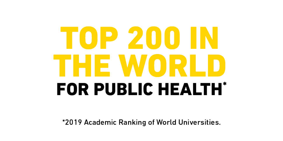 Flinders University is ranked in the top 200 in the world for Public Health 