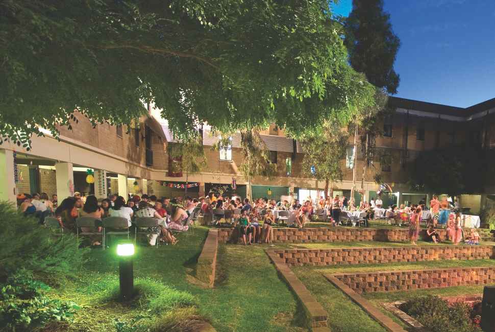 Social gathering at the on-campus accommodation