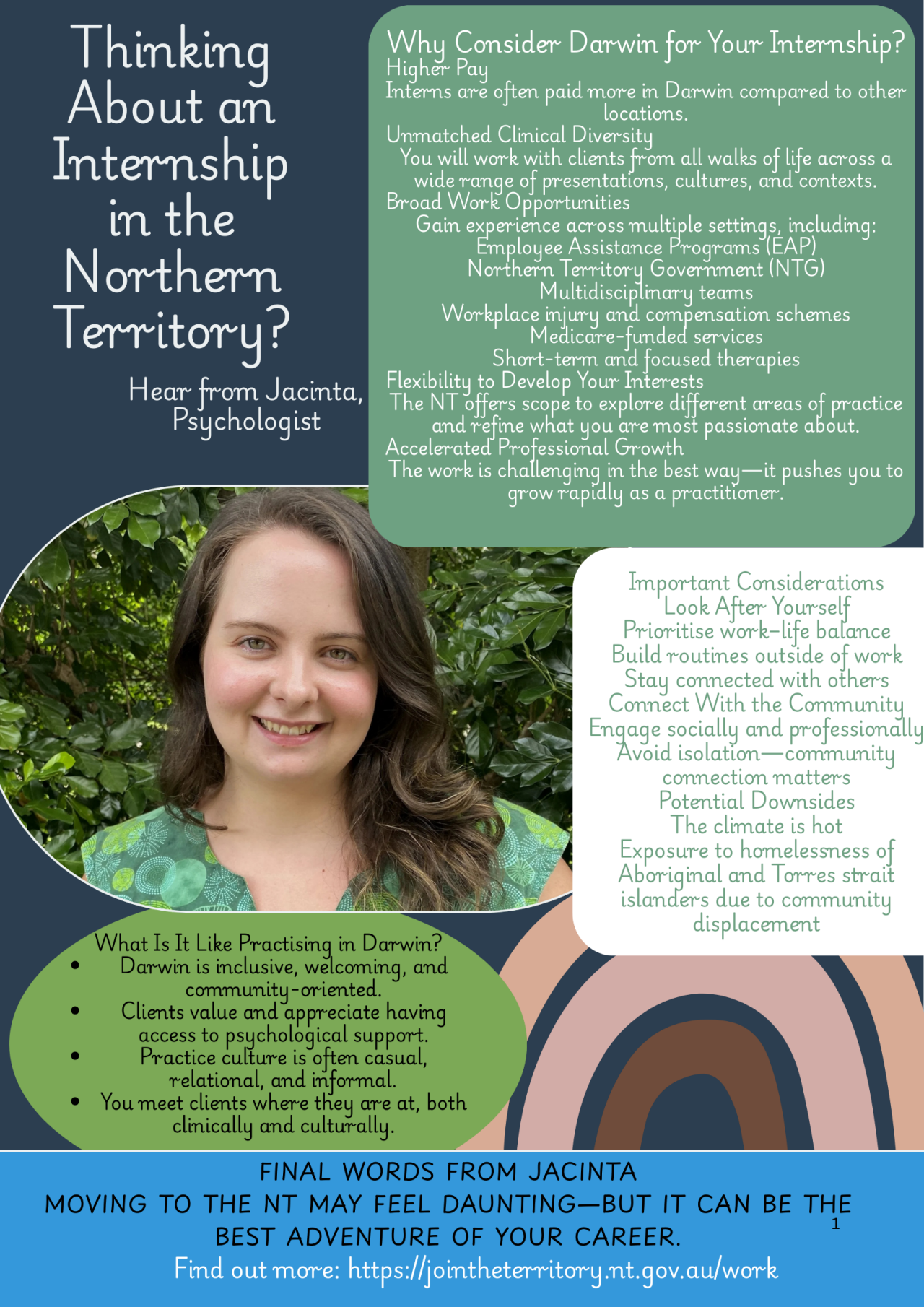 Poster - Thinking About an Internship in the Northern Territory? - 1